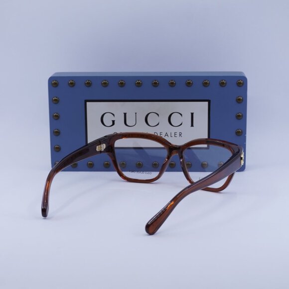 Final Price! Gucci GG1597O 003 Brown Eyeglasses 53mm - Picture 11 of 12